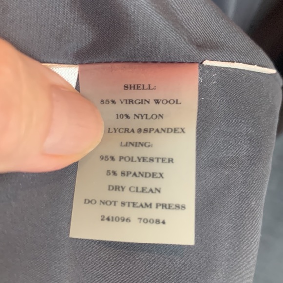 Ann Taylor Virgin Wool Charcoal Blazer Size 10 - Picture 9 of 9